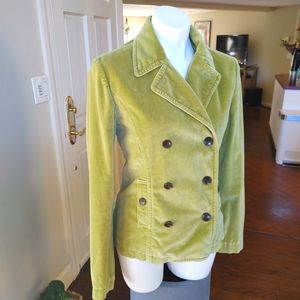 Vintage Lucky Brand green velvet jacket S size 6